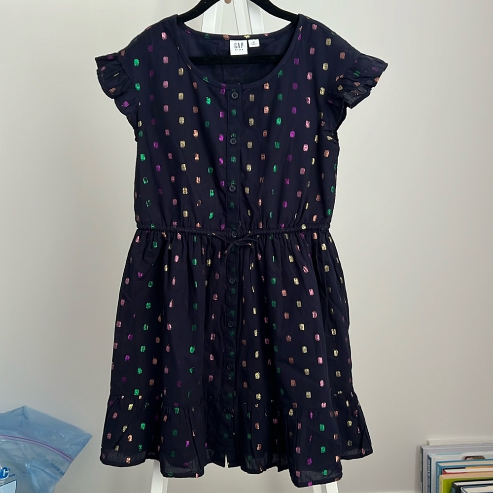 Gapkids navy dress size Medium. Like new condition